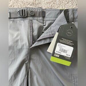 REI Co-op NWT sahara convertible cargo pants zip off 14 petite gray multi pocket
